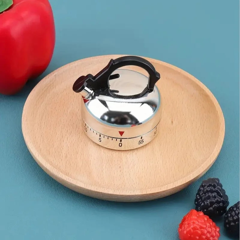 TeaTime Precision: Timer de Cozinha Mecânico 60 Minutos